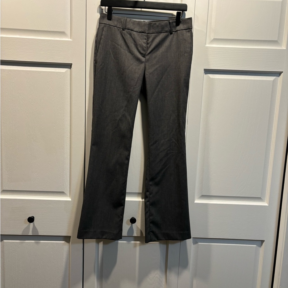Ann Taylor Gray Pinstripe Dress Pants